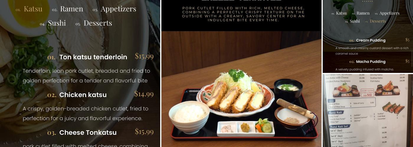 Aji-Katsu Japanese Tonkatsu & Ramen Menu