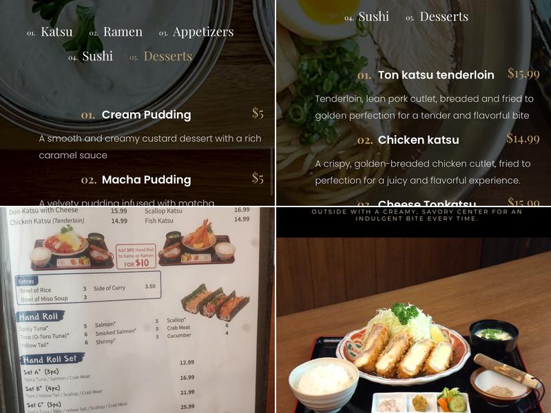 Aji-Katsu Japanese Tonkatsu & Ramen Menu