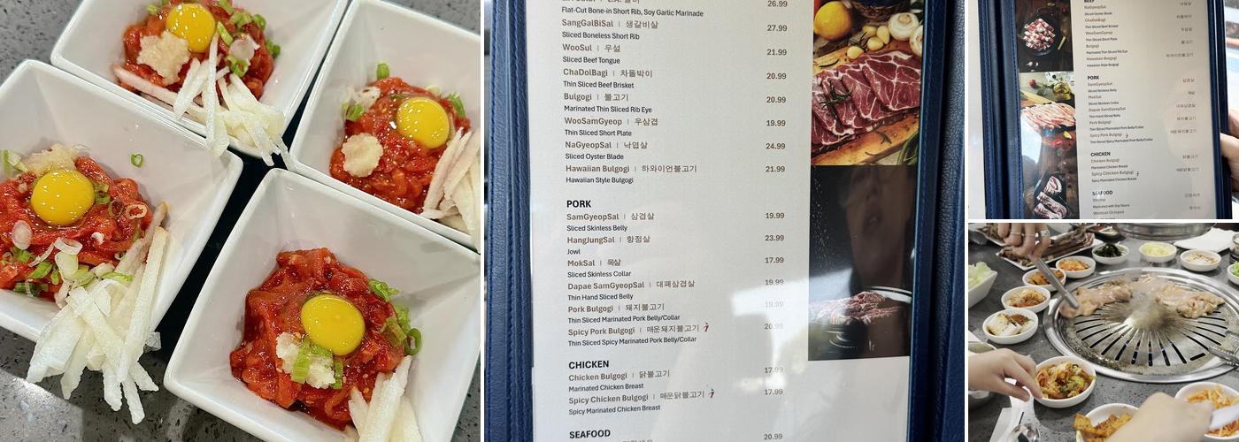 Hanu Premium Korean BBQ Menu