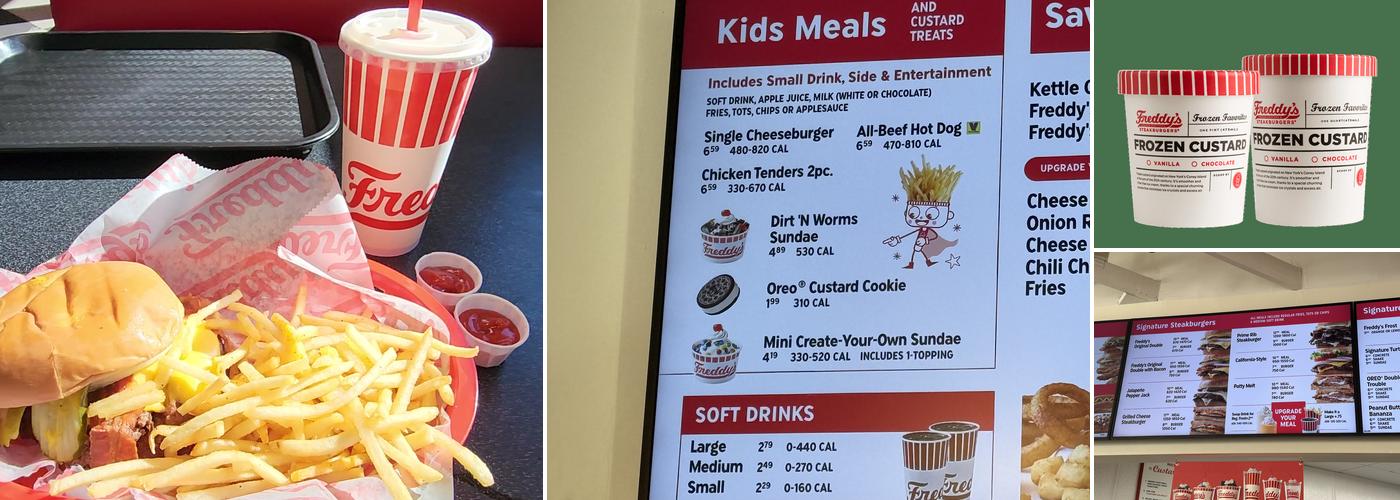 Freddy's Frozen Custard & Steakburgers Menu