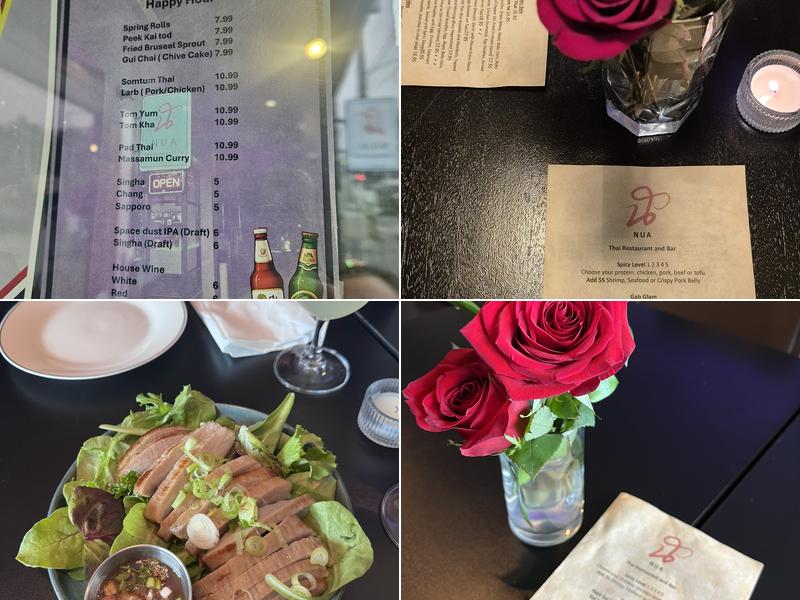 Nua Thai Restaurant and Bar Menu