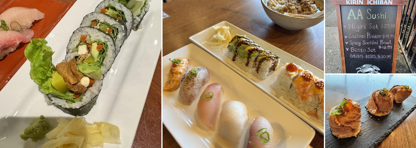 aa Sushi Menu
