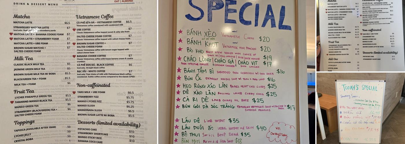 Soufend Cafe Menu