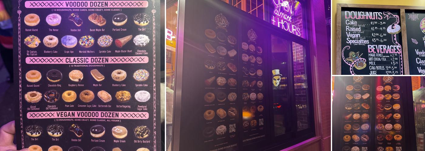 Voodoo Doughnut Menu