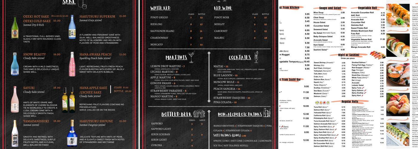 Aji Sushi (COMING SOON) Menu