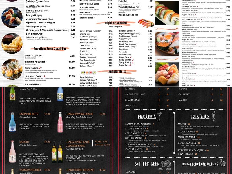 Aji Sushi (COMING SOON) Menu