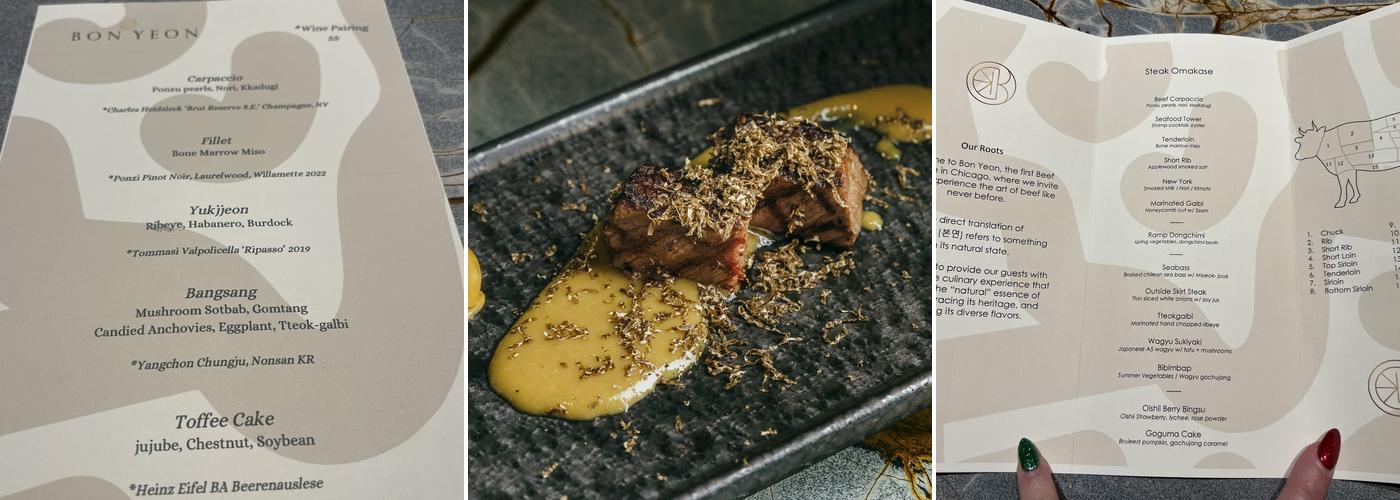 Bonyeon Menu
