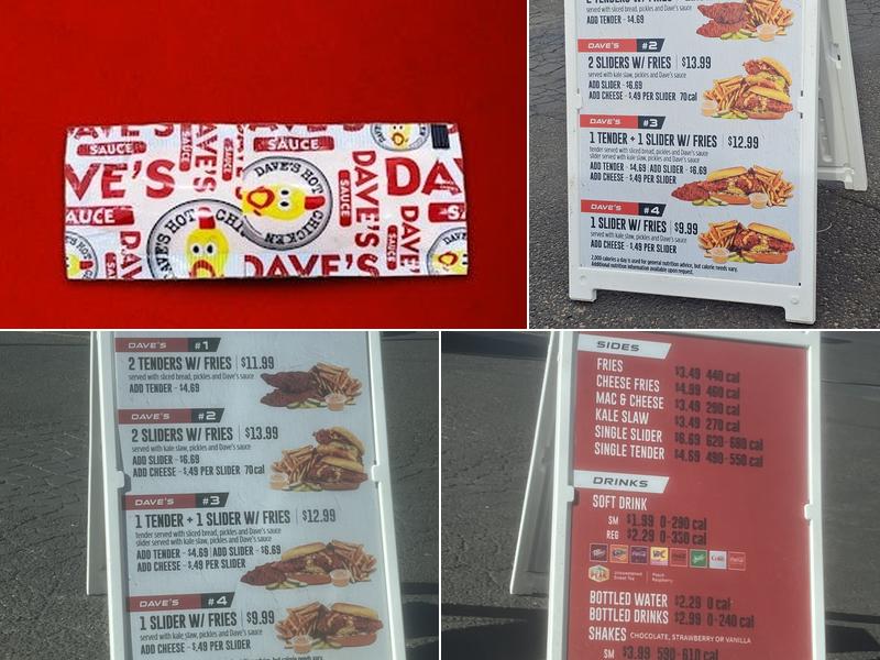 Dave's Hot Chicken Menu
