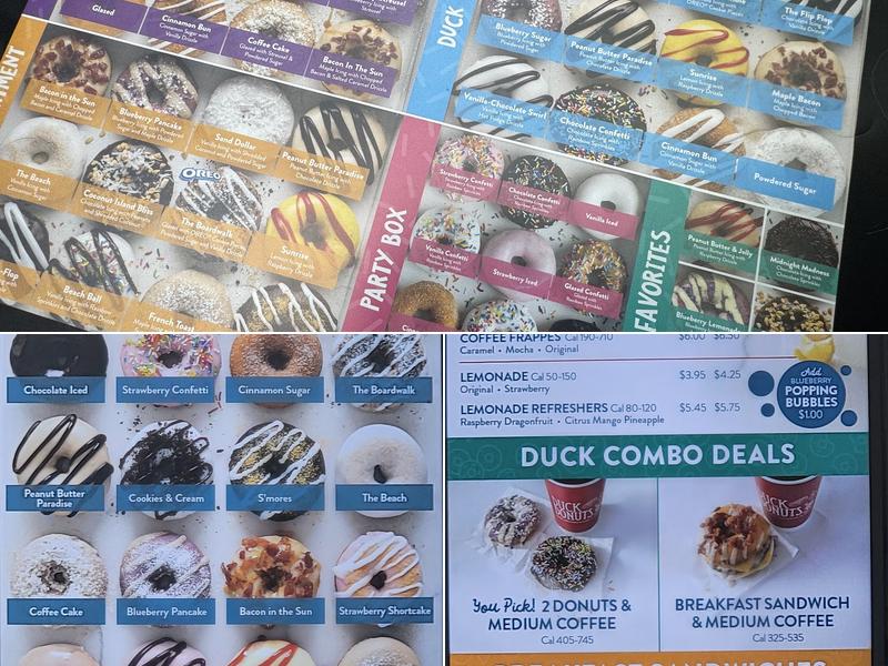 Duck Donuts Menu