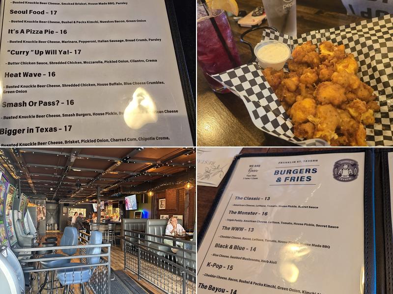 Franklin Street Tavern Menu