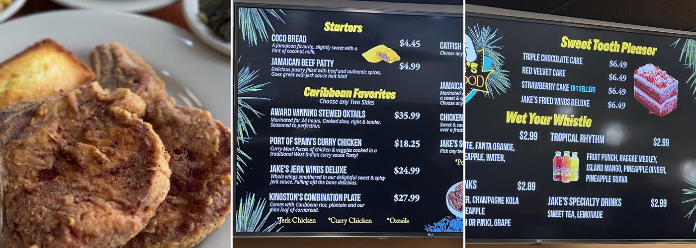 Jake's Soulfood Cafe Tuscaloosa Menu