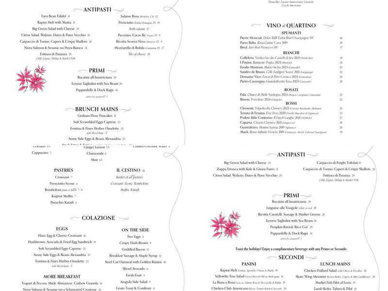 Leon's Menu