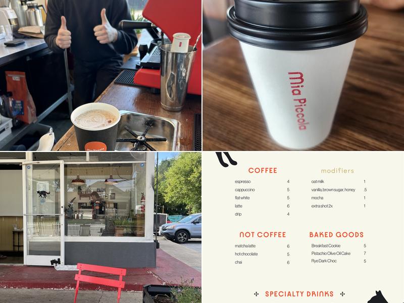 Mia Piccola Coffee Menu