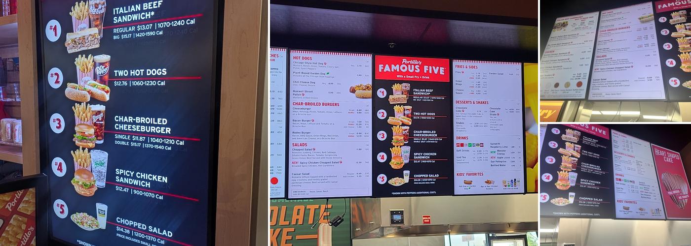 Portillo's Katy Menu