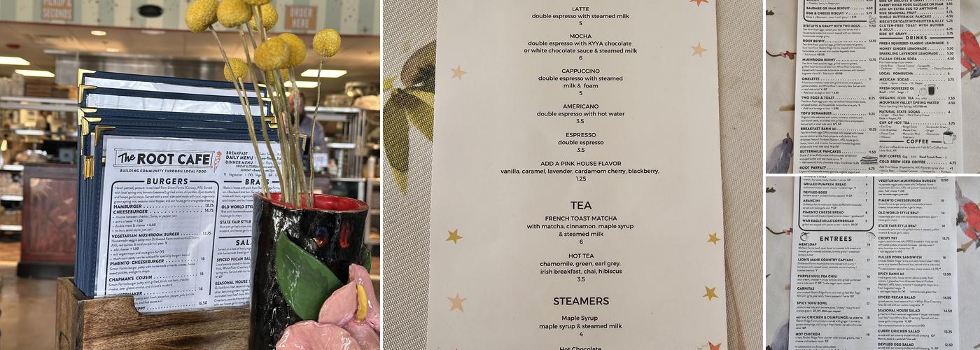 The Root Cafe - Breckenridge Village Menu