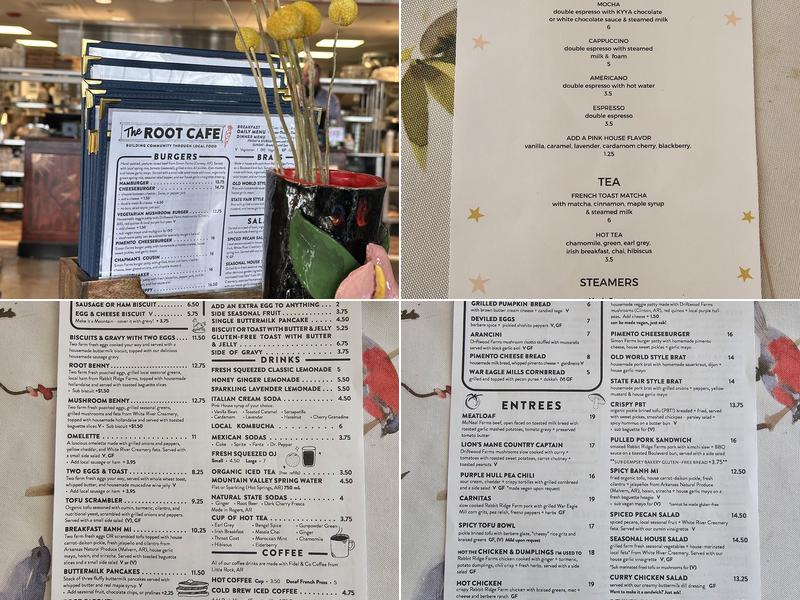 The Root Cafe - Breckenridge Village Menu