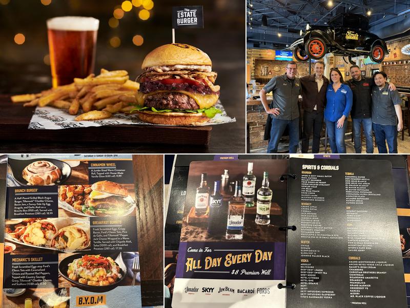 Ford's Garage Smith Haven Menu