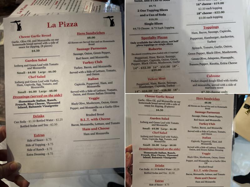 La Pizza St. Charles Menu