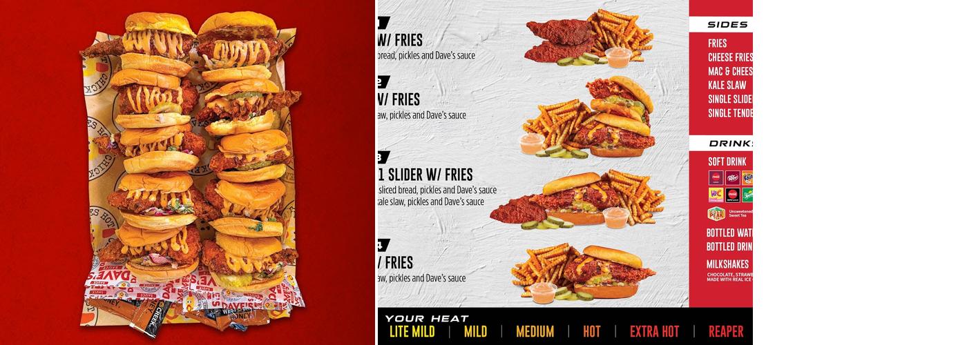 Dave's Hot Chicken Menu