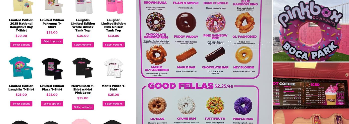 Pinkbox Doughnuts Menu