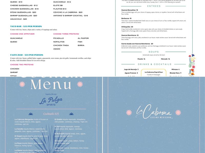 La Cabrona Menu