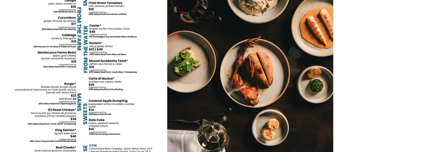 82 Acres Menu