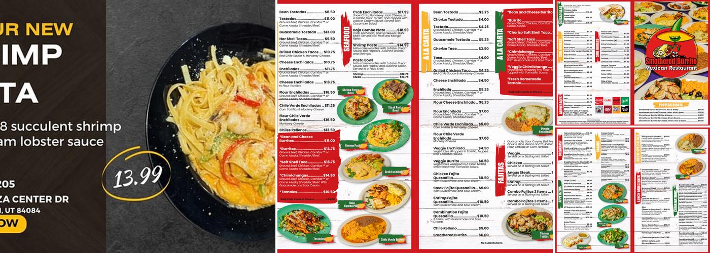Smothered Burrito Menu