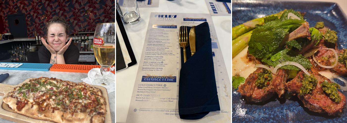 Field's Italian Ocean Springs Menu