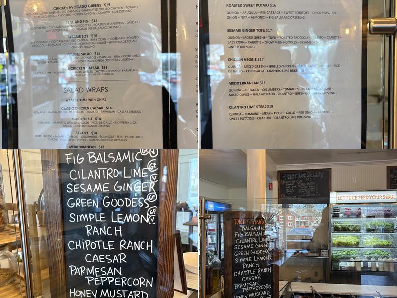 Butterhead Salad Company Menu