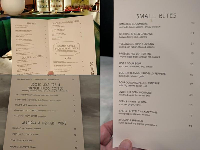 Choy Menu