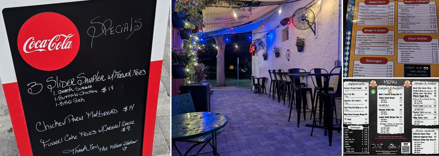 The Filling Station Cafe Menu