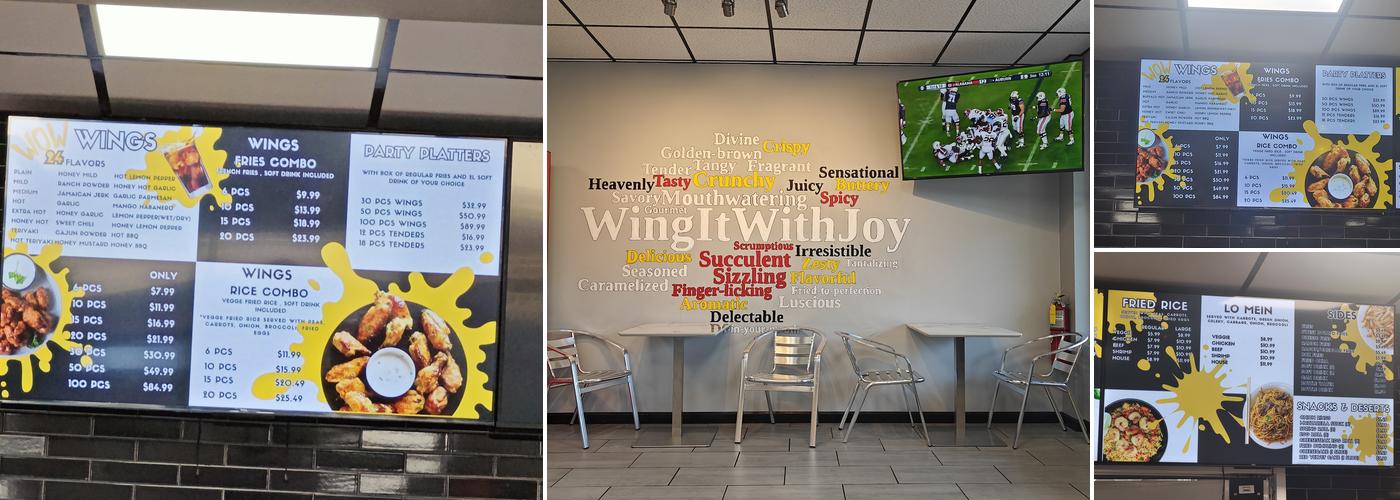 Wing It With Joy Menu