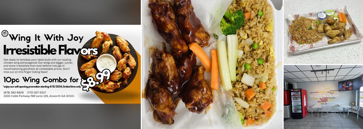 Wing It With Joy Menu