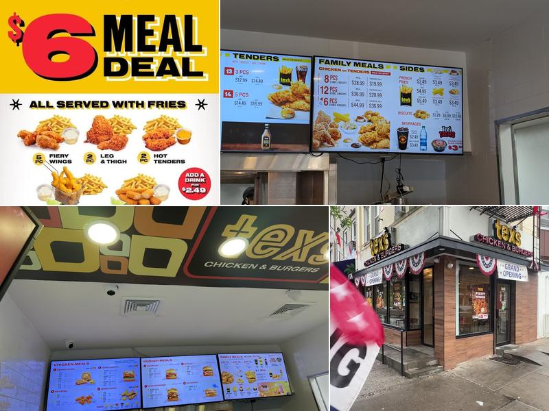 Tex's Chicken & Burgers Menu