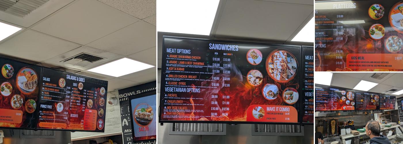 shawarma prince Menu