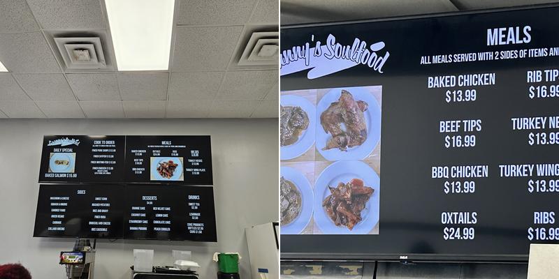 Grannys Soul Food Menu