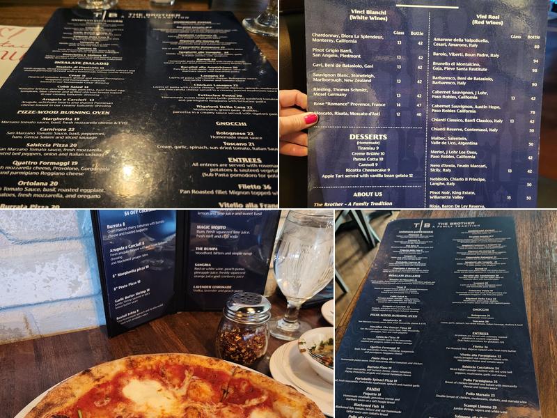 The Brother Trattoria Menu