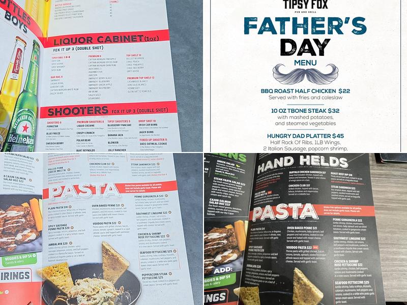 The Tipsy Fox Pub & Grill - Arthur Menu