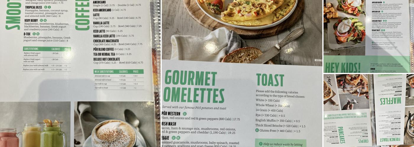 Pür & Simple Menu