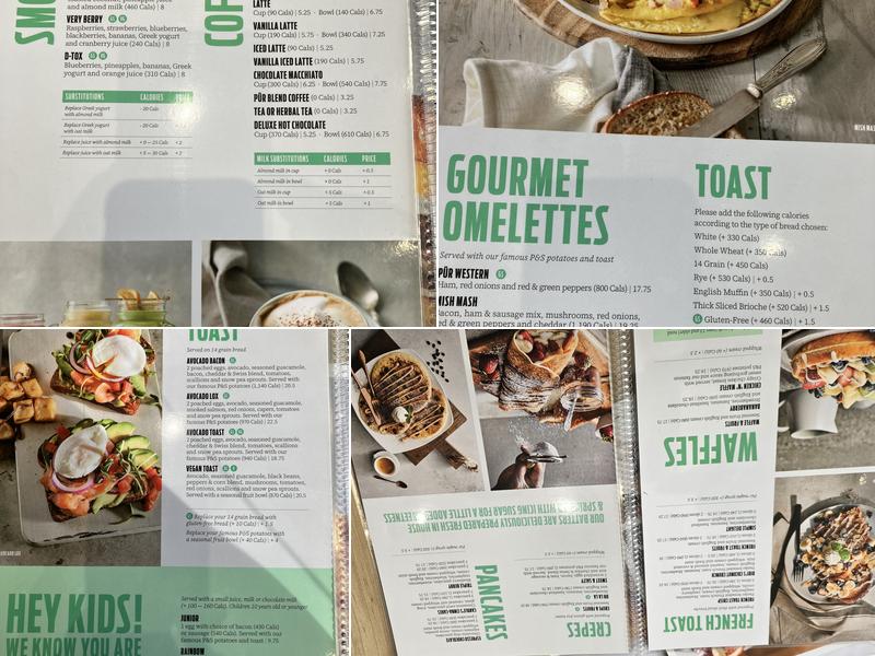 Pür & Simple Menu