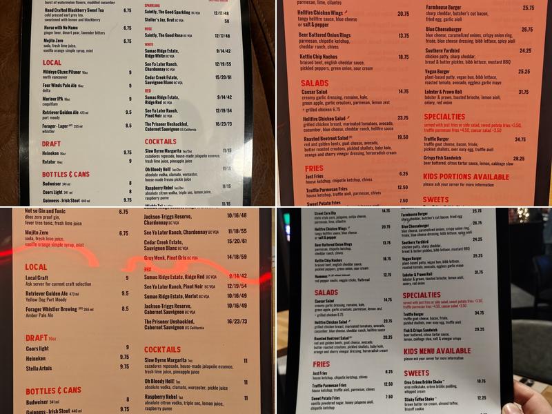 Gordon Ramsay Burger Vancouver Menu