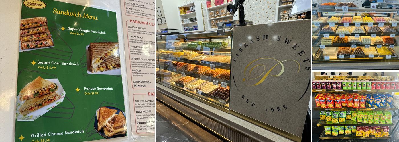 Parkash Sweets Menu