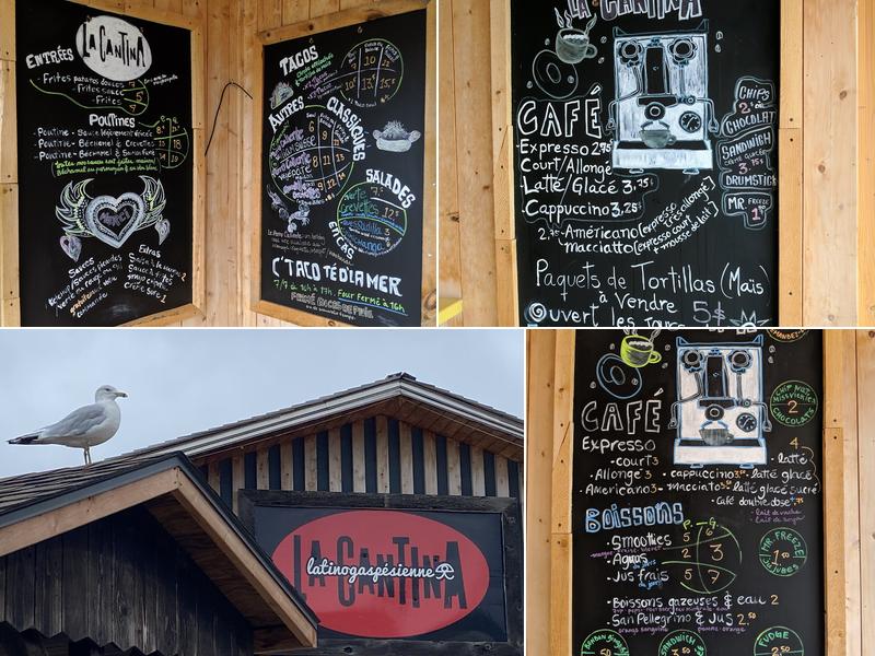 La Cantina Latinogaspésienne Menu