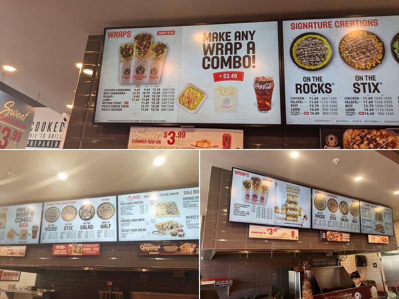 Osmow's Shawarma Menu