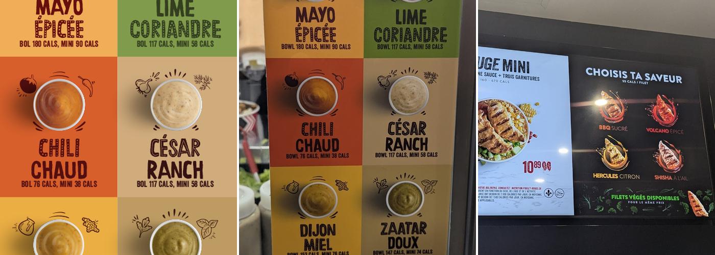 Poulet Rouge Plateau Mont-Royal Menu