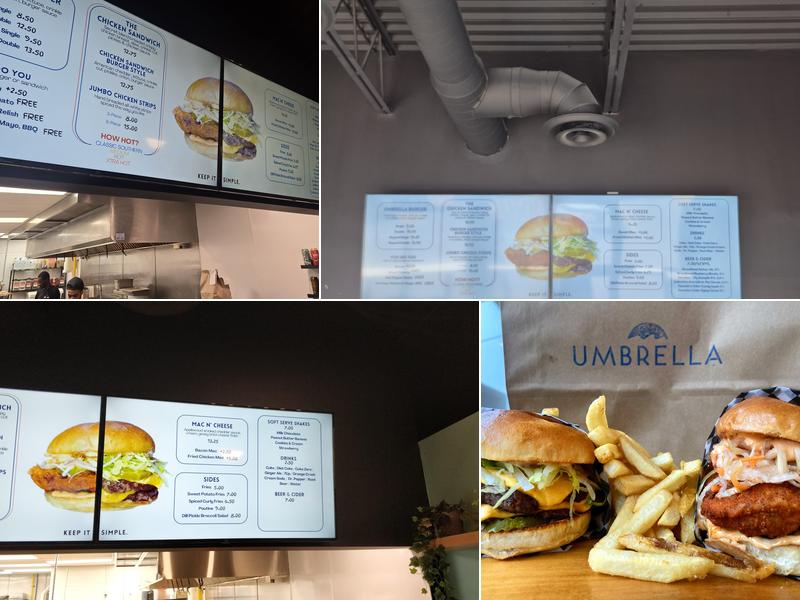 Umbrella Burger Menu