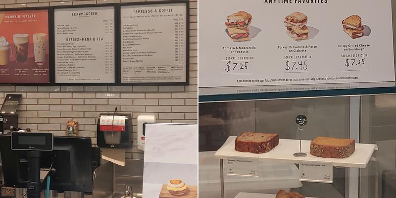 Starbucks Menu