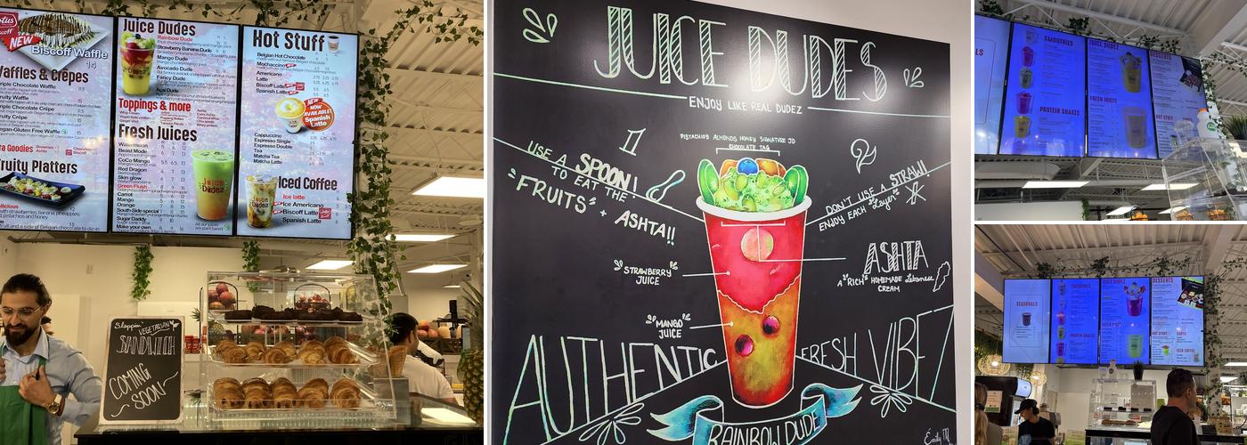 Juice Dudez Bank Street Menu