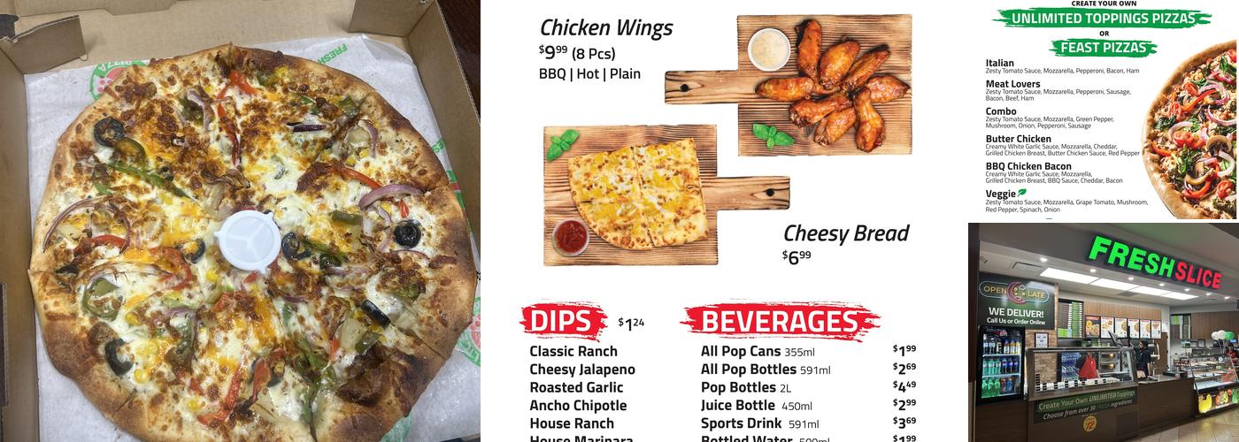 Freshslice Pizza Menu