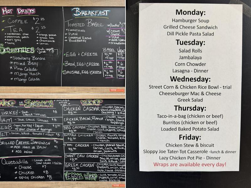 Second Helping Menu
